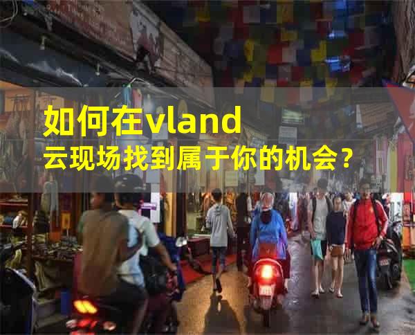 如何在vland云现场找到属于你的机会？