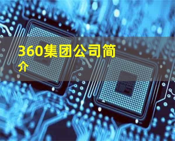 360集团公司简介