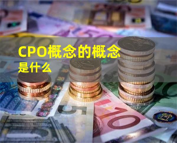 CPO概念的概念是什么