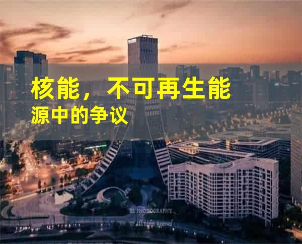 核能，不可再生能源中的争议