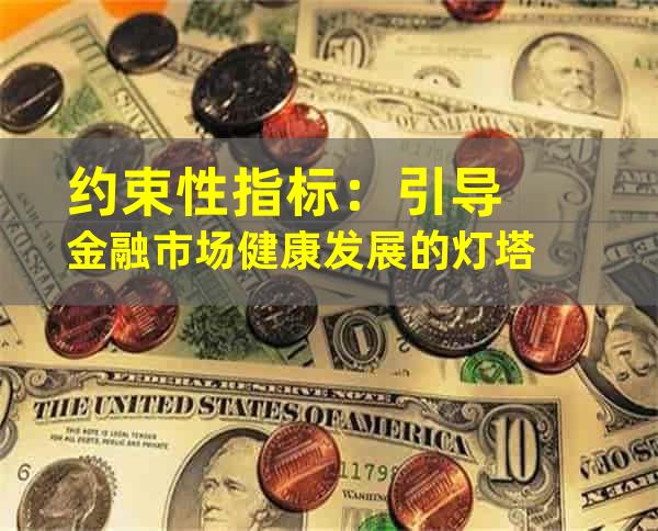 约束性指标：引导金融市场健康发展的灯塔