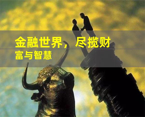 金融世界，尽揽财富与智慧