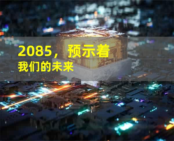 2085，预示着我们的未来