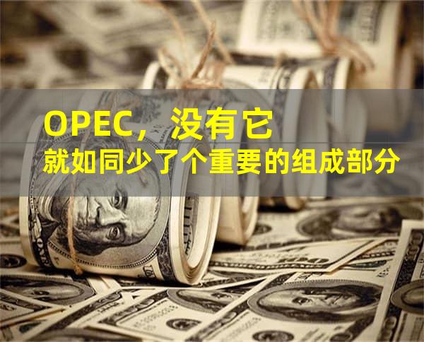 OPEC，没有它就如同少了个重要的组成部分